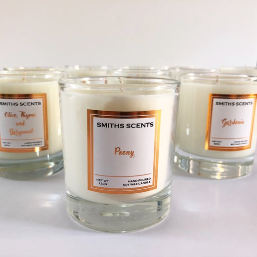 Smiths Scents soy candles 
