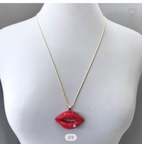 Red Lip Necklace