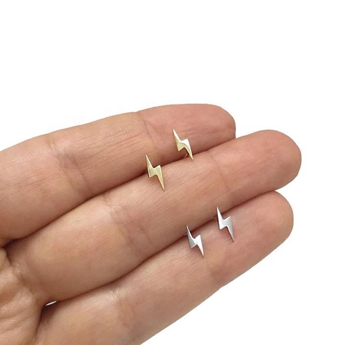Lightning bolt earrings for men Clearance