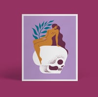 Image 1 of 'Skull Girl' A3 Poster