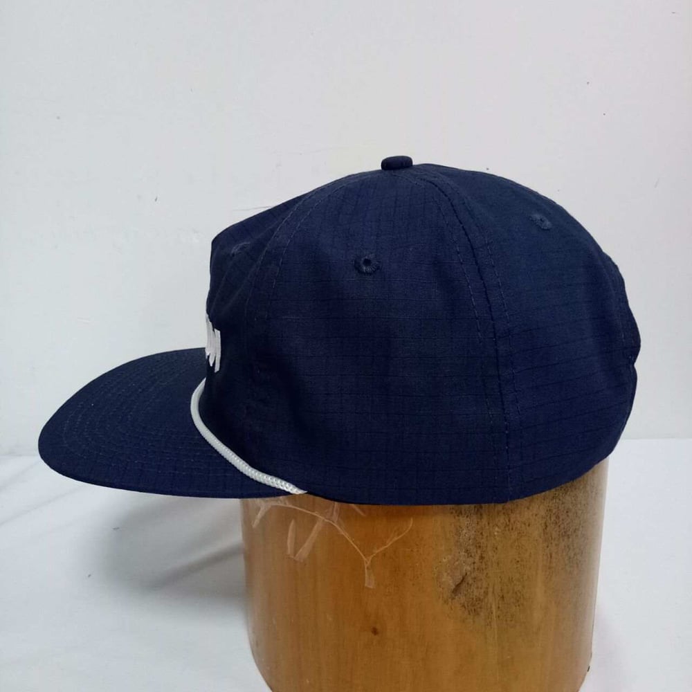 Image of Navy blue  hat  Deadkrow golf hat 