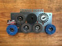 Grinder Wheel Rack - 4 1/2" and 7" Wheels - Upright Wall Mount