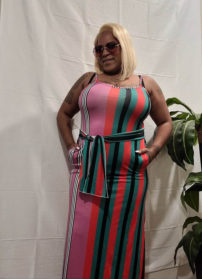 Mulit-Color Maxi Dress Image 3