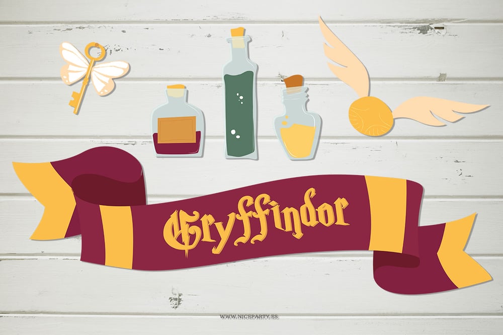 Harry Potter, fiesta imprimible - Kit para decorar cumpleaños y