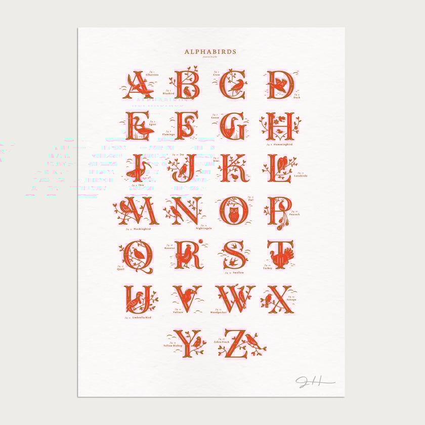 Alphabirds Red