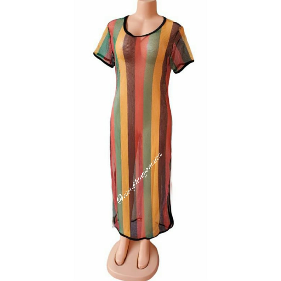 knee length dresses for ladies Mesh Maxi Dress main image 0