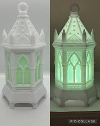 Frost Green - White Lantern / Nightlight