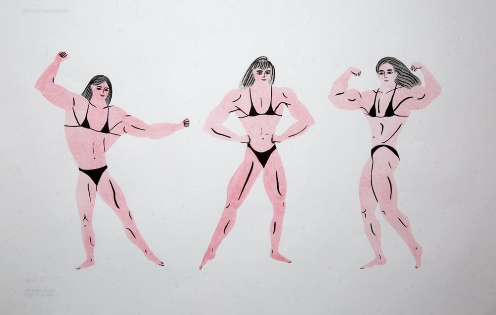 Image of "FEMALE BODY BUILDER" Mencia Zagarella