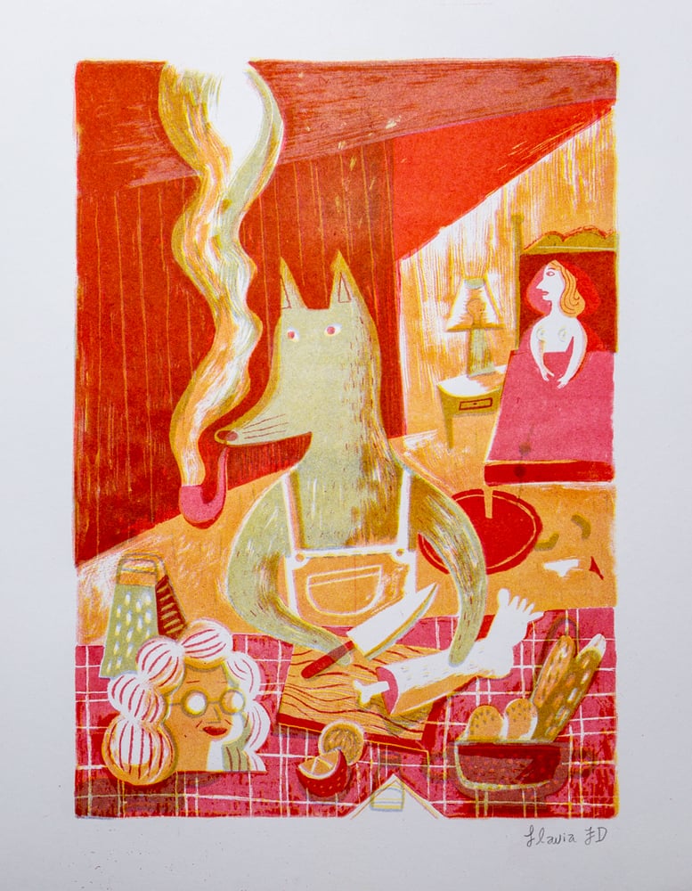 Image of "Caperucita Roja y el Lobo" Flavia Zorrilla