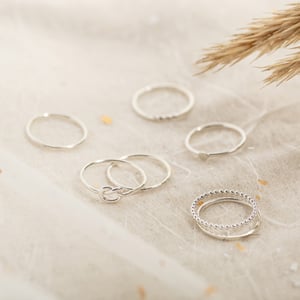 Image of Silver Stacking Rings