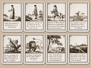 Image of Diversions of the Court of Vienna -- Coffee Cards, c. 1796