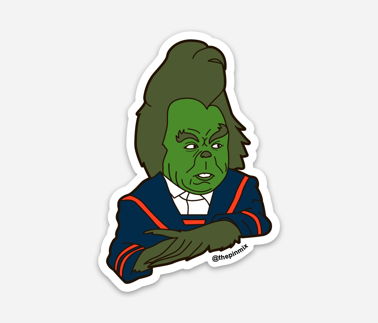 Image of 'Grinch' Sticker 