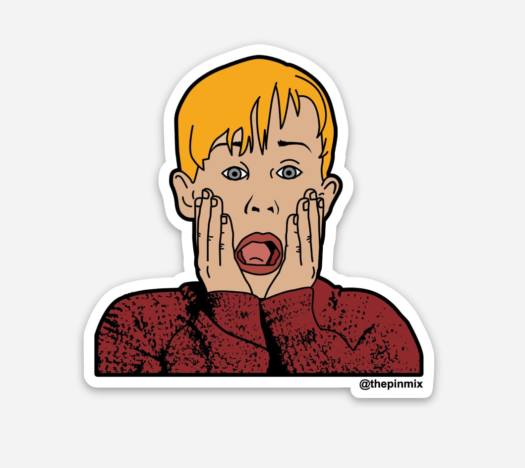 Image of 'Kevin Home Alone' Sticker