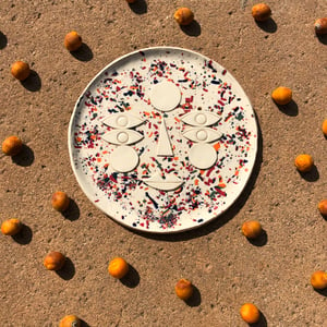 Image of Confetti Sun face platter 