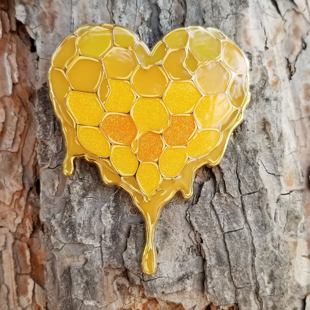 Heart of Liquid Gold Pin