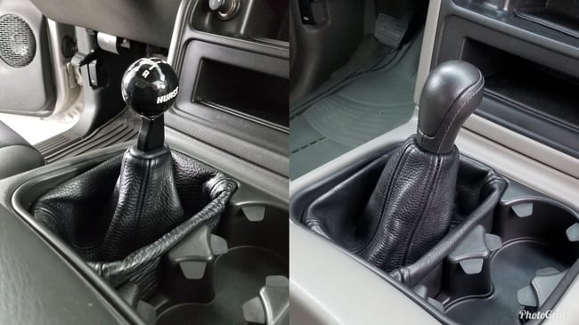 Custom Leather Shift Boot Only  Silverado Custom Remote Shifters