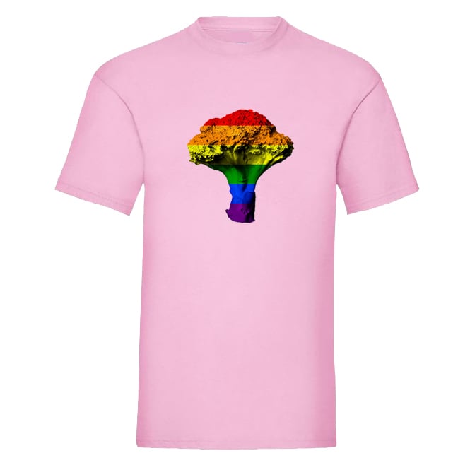 Image of RAINBOW BROCCOLI T-SHIRT (Pink)