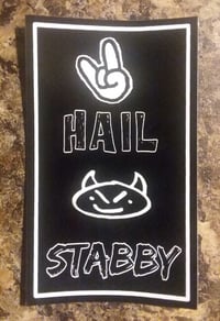 Hail Stabby Rectangle Sticker