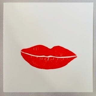 Image of Large Kissy Lip Card