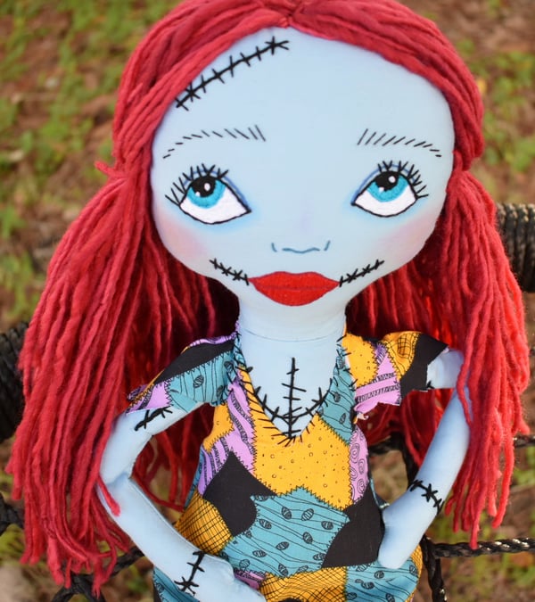 Image of O.O.A.K Handmade Sally Fan Art Doll (Ready to Ship)