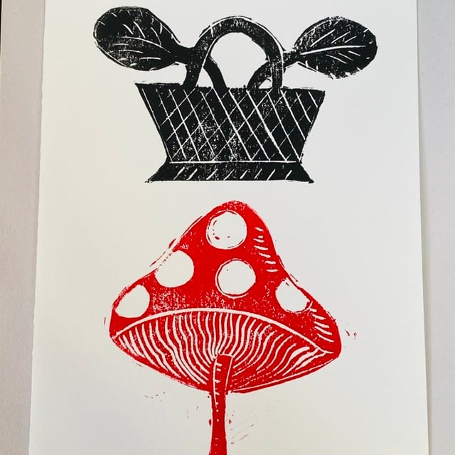 Image of Dotty Mushroom Basket