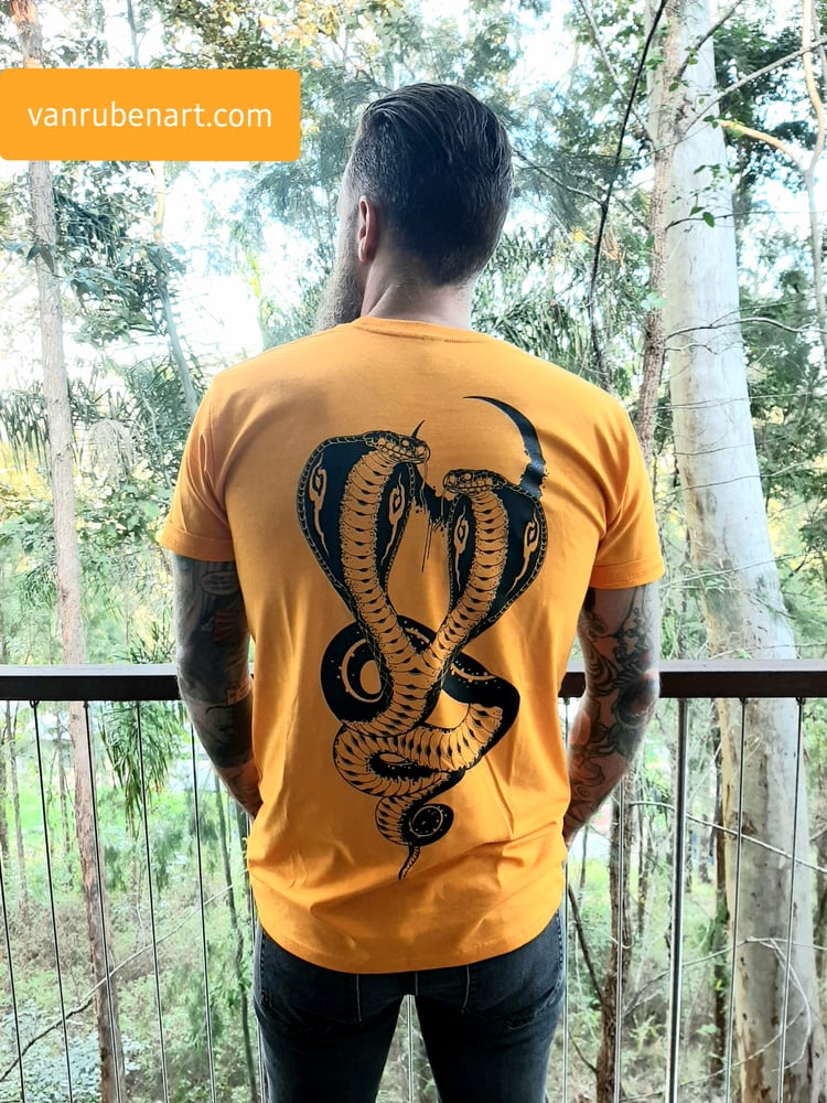 Image of Double headed snake golden T