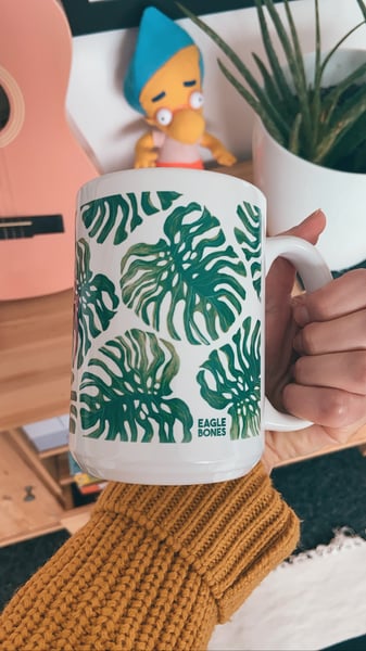 Image of Monstera plant coffee mug