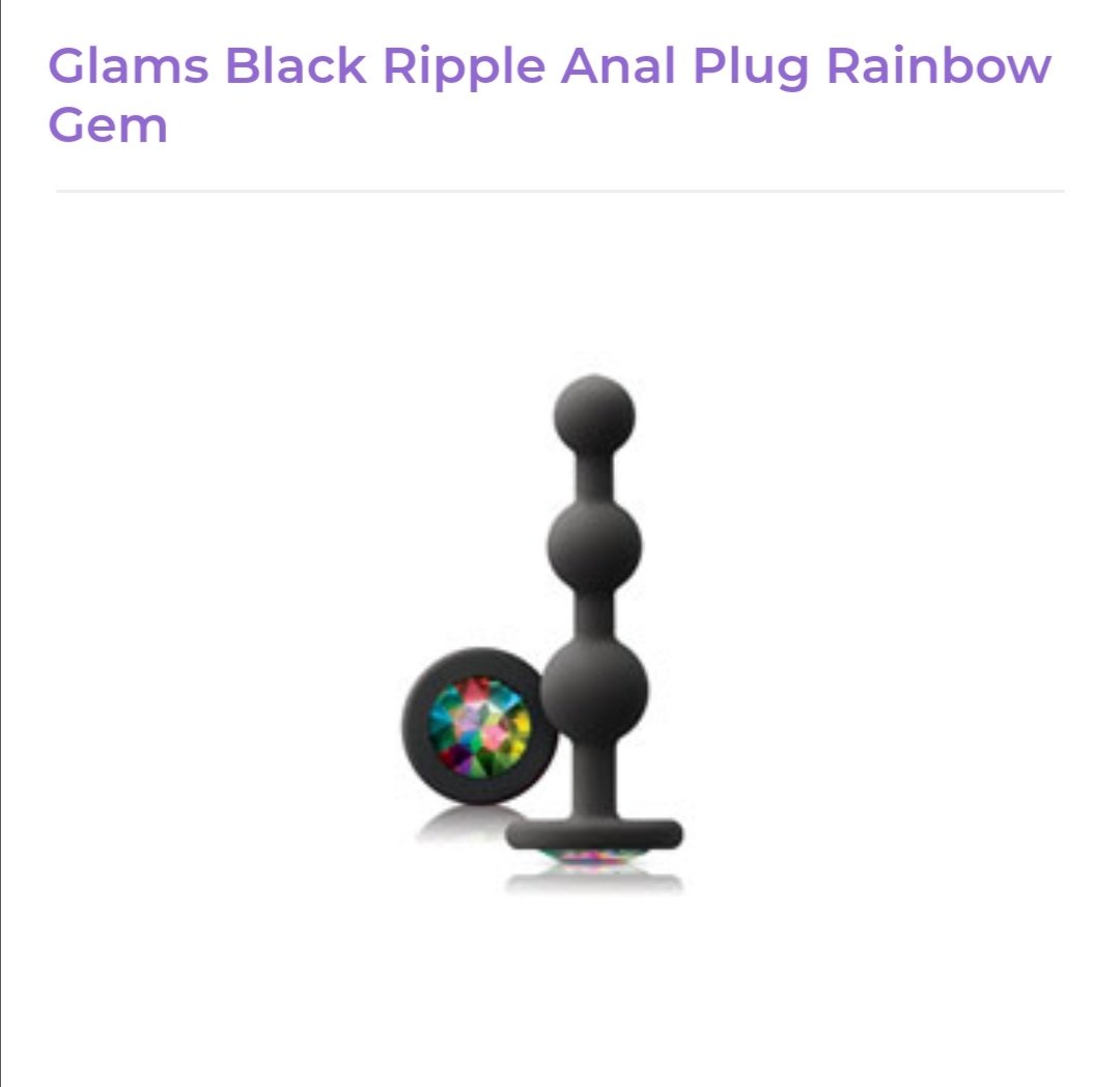 Image of Glams Rainbow Gem Anal Plug