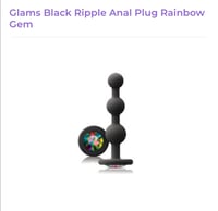 Image 1 of Glams Rainbow Gem Anal Plug