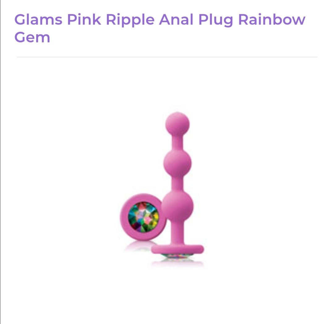 Image of Glams Rainbow Gem Anal Plug