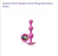 Image 2 of Glams Rainbow Gem Anal Plug