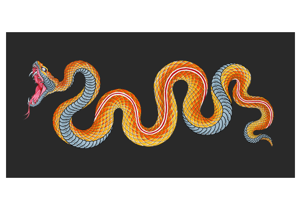 Serviette Serpent Tin-tin