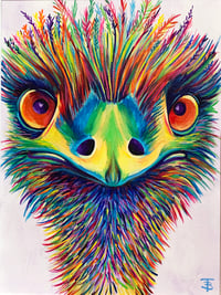 Image 1 of Eric(a) the Emu print 