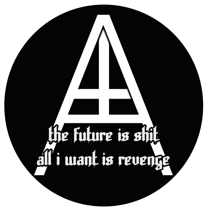 Vinyl Stickers - Industrial Werewolves of the World/The Future is Shit, All I Want is Revenge