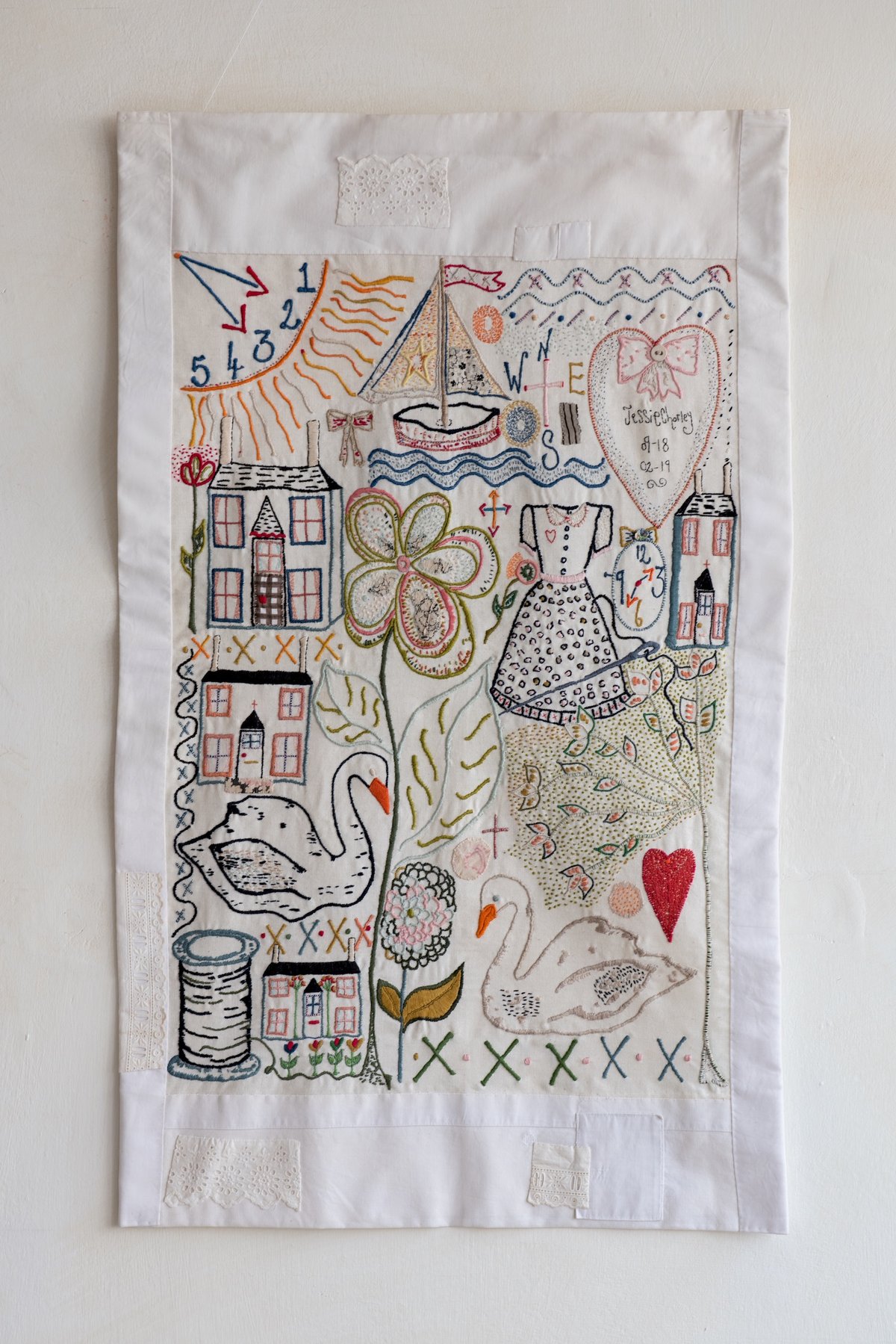 Image of The Garden Embroidery Template