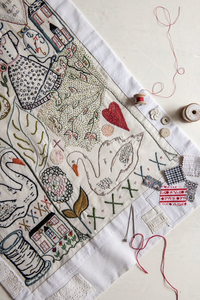 Image of The Garden Embroidery Template