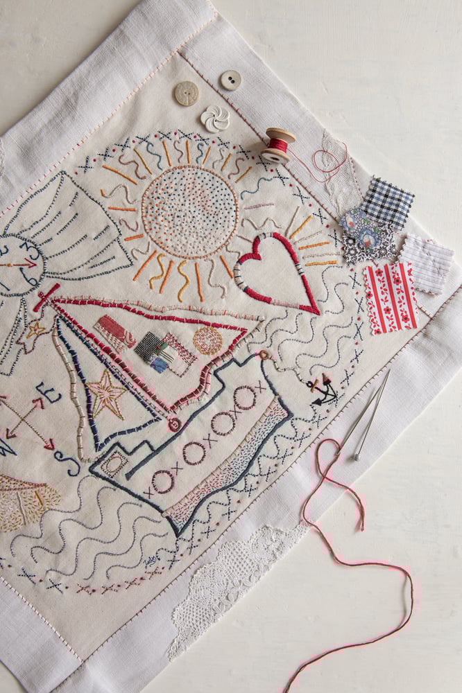 Image of Le Voyage Embroidery Template