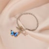 Dark blue butterfly bracelet 