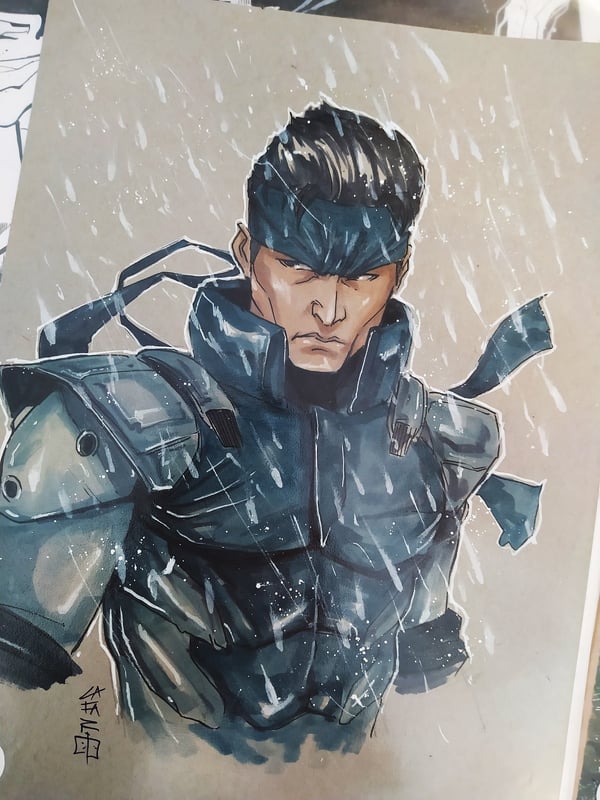 Image of Metal Gear - Snake tribute art