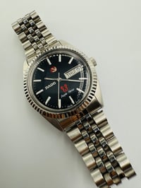 Image 1 of Rado Purple Horse Day Date Black Dial Stainless Steel Automatic Men’s Watch