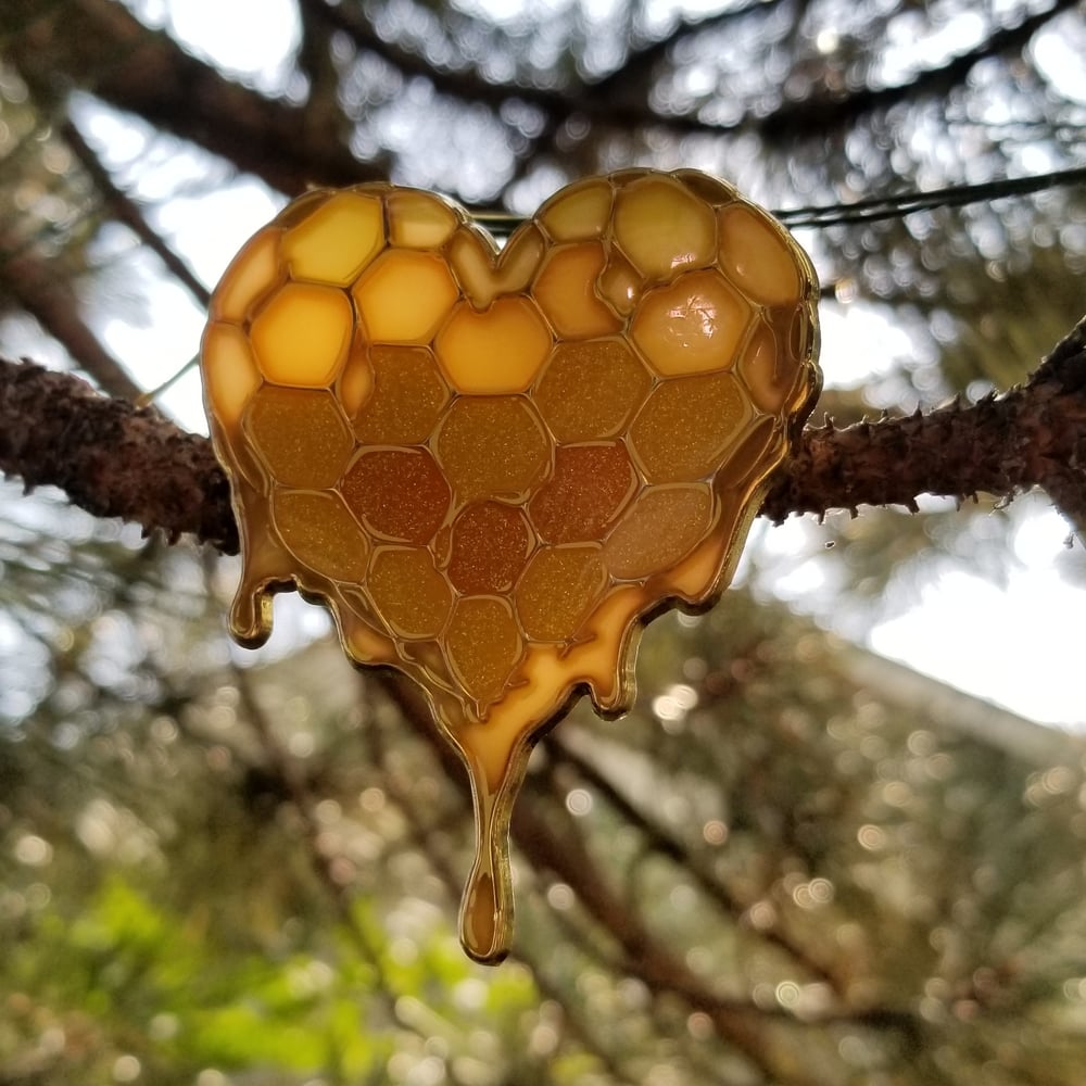 Heart of Liquid Gold Pin