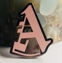 a-set enamel pin