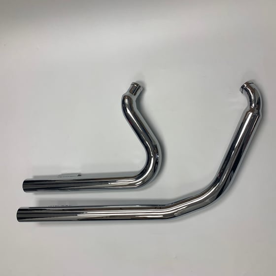 Image of Snub Nose Exhaust for HD Softail models (Black or Chrome Available)