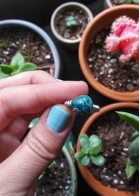 Image 3 of Blue Apatite ring