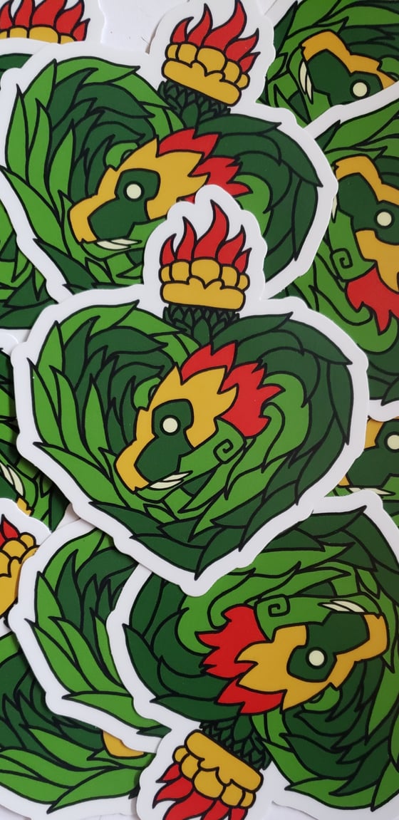 Image of Quetzal Heart sticker