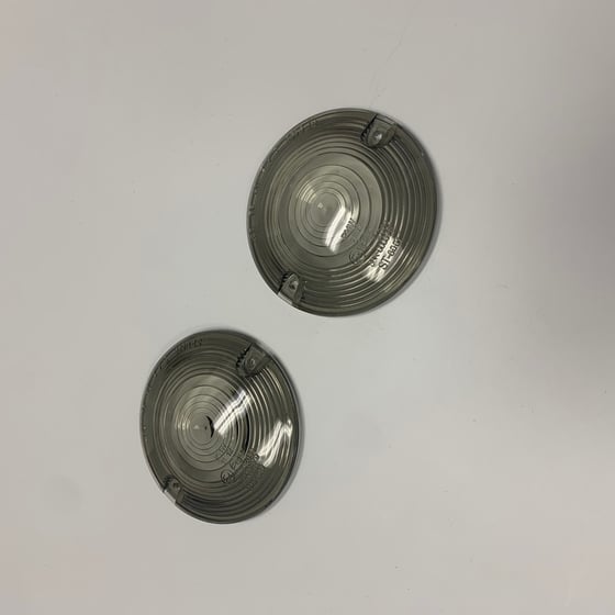 Image of Smoke Turn Signal Lens Covers (for HD flat syle housing)