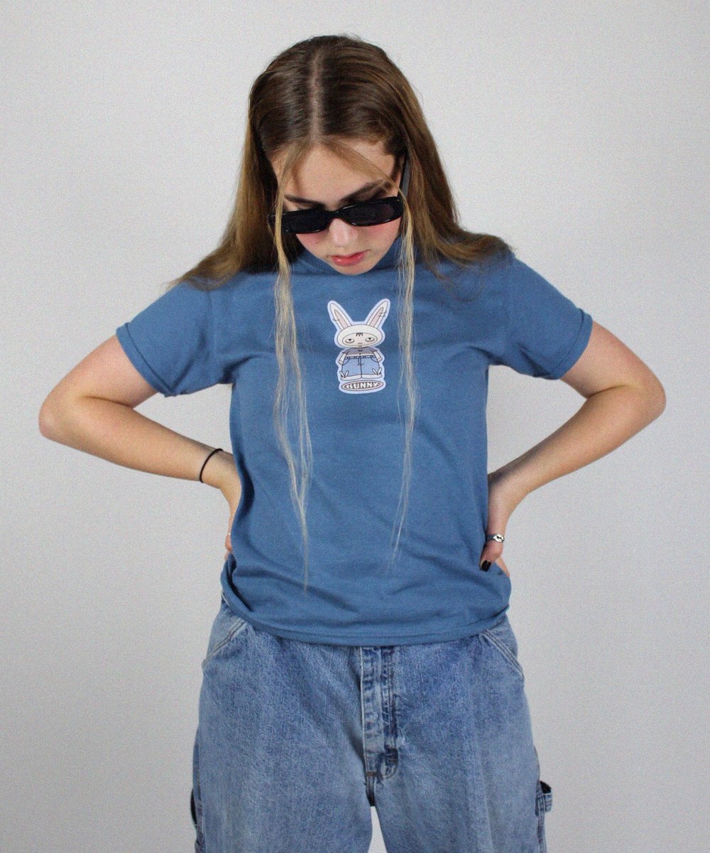 Bunny Baby Tee in Blue