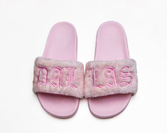 Image of PINK VANILLA COTTON CANDY SLIDES (PREORDER )