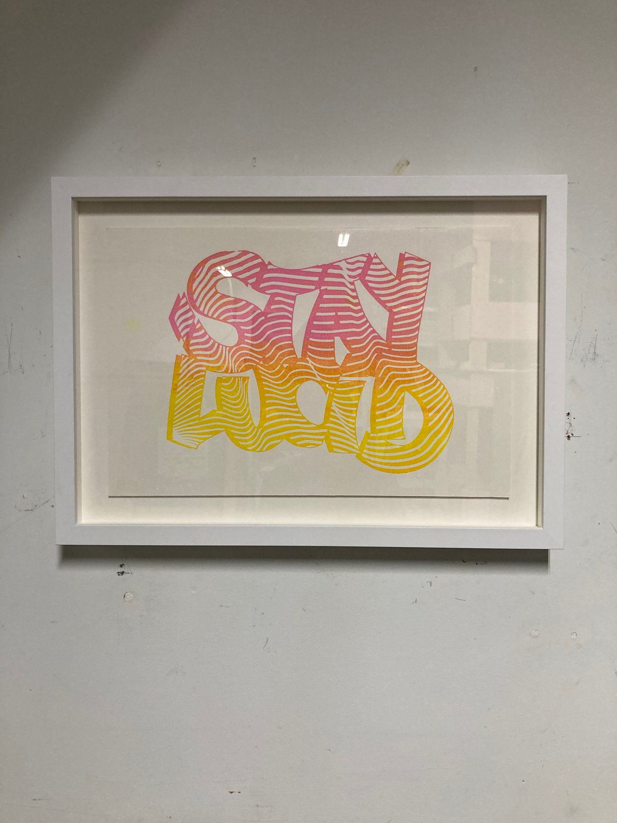 Image of “STAY LUCiD” Two Toned Print FRAMED