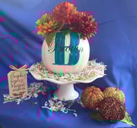 Monogrammed Pumpkin